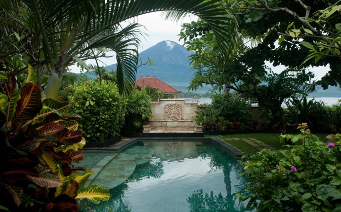 Bali Beach House - Pool and Agung | From the porch | Jesse